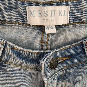 Meshki Denim Women’s light blue denim jeans high waisted size 30